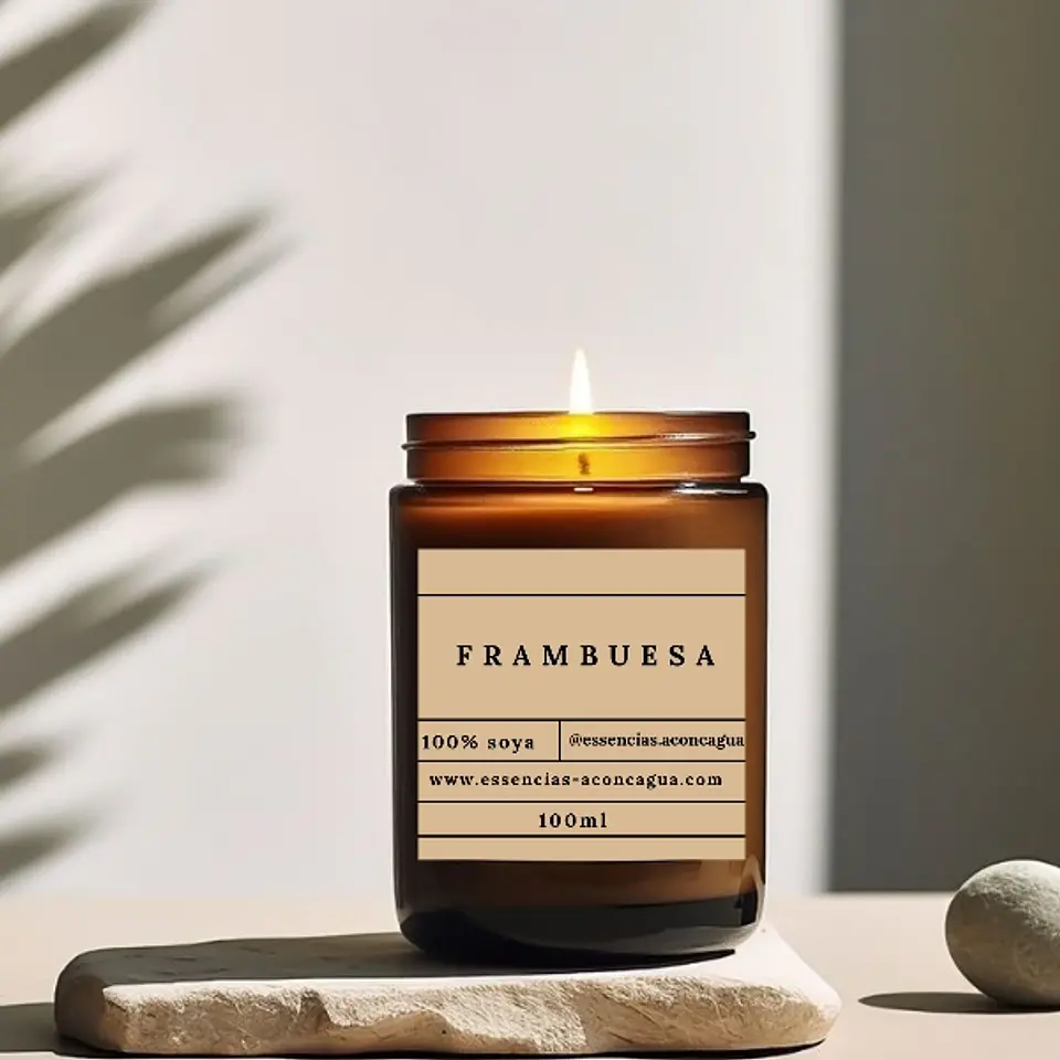 Vela de Soya Frambuesa  1