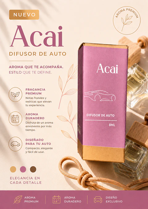 Difusor Auto Acai