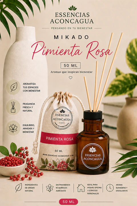 Mikado Pimienta Rosa
