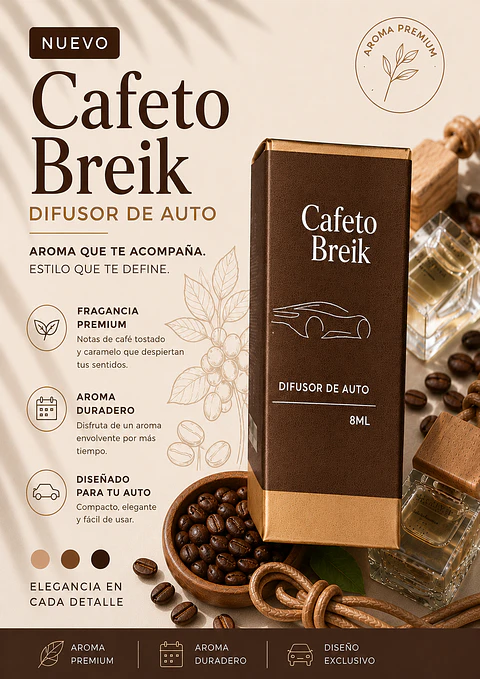 Difusor Auto Cafeto Breik 