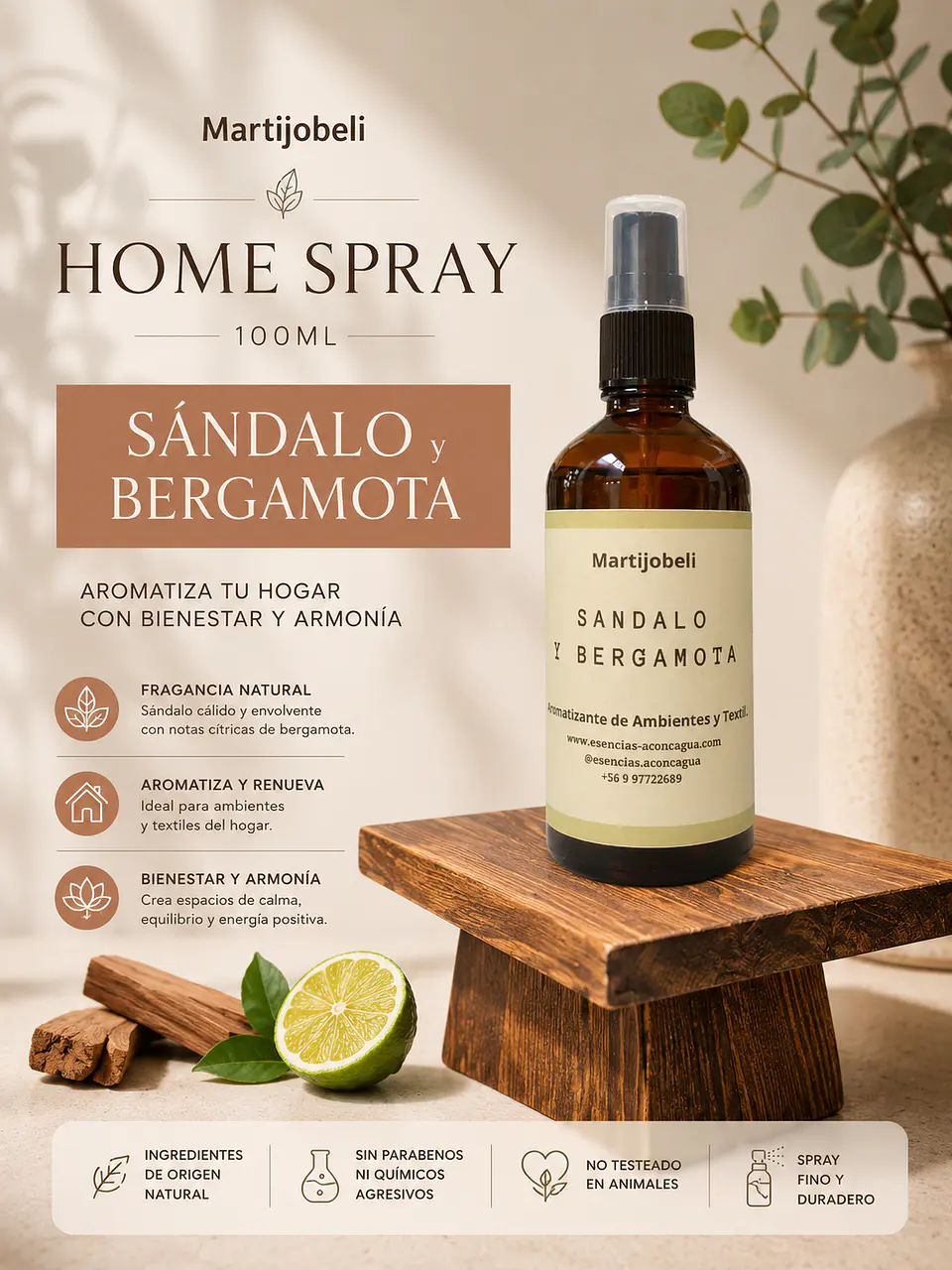 Sándalo Bergamota 100ml 1