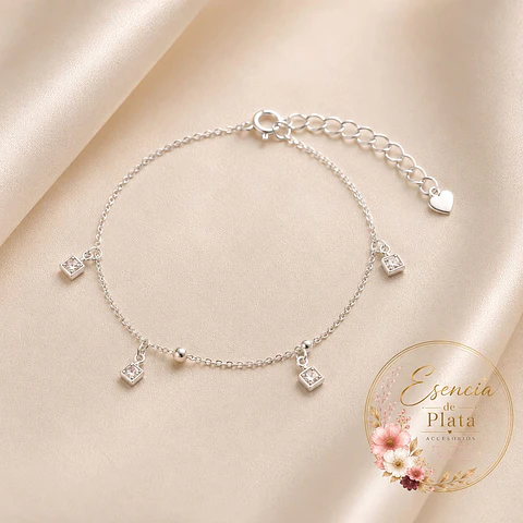 Pulsera con colgantes de circón