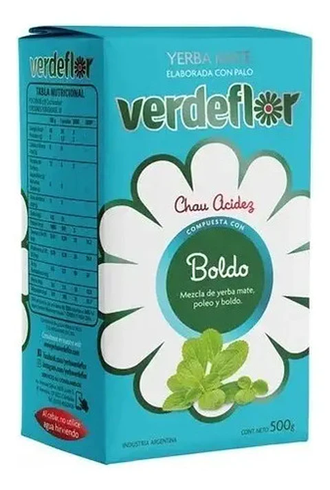 Yerba Mate Verdeflor Boldo 500g