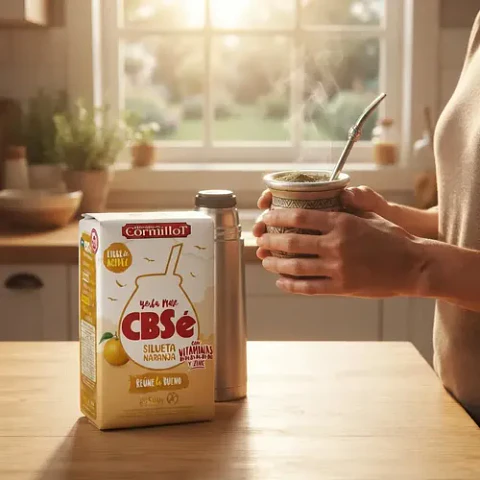 Yerba Mate Silueta Naranja Cbsé 1 unidad 500gr sin acidez