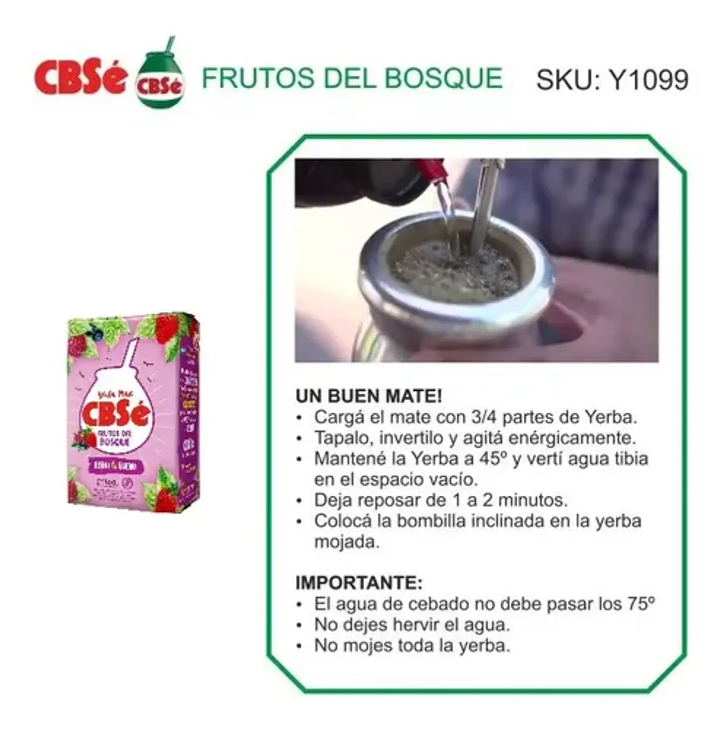 Yerba Mate Cbsé Sabores 500gr 2