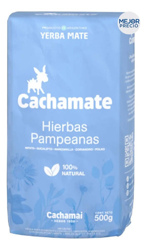 Yerba Cachamate Hierbas Pampeanas Menta 500g Rinde Mas Mates 1
