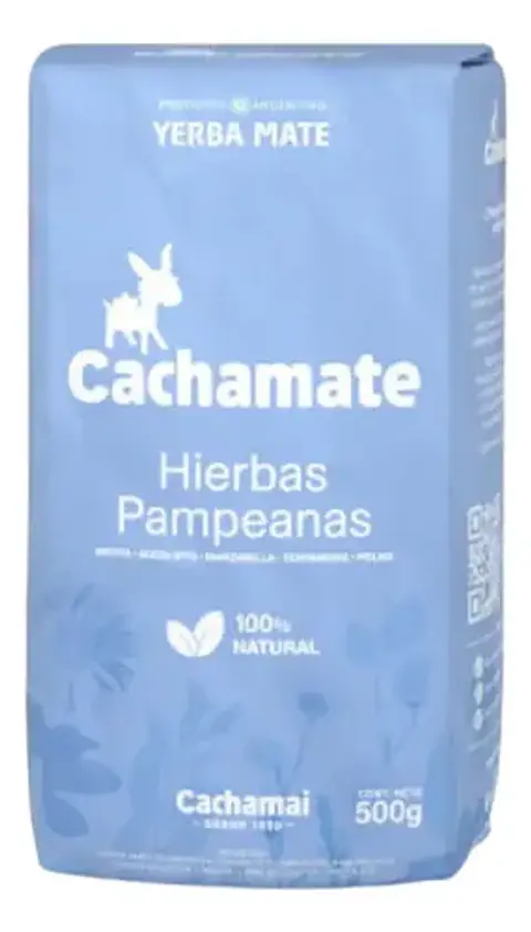 Yerba Cachamate Hierbas Pampeanas Menta 500g Rinde Mas Mates