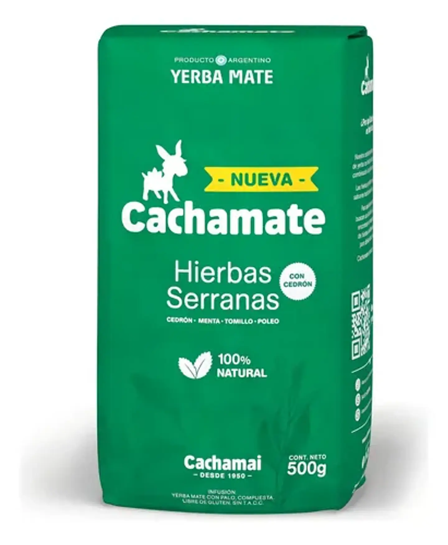 Yerba Mate Cachamate Hierbas Serranas 500g 1