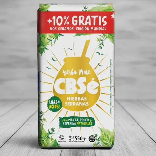 Yerba Mate Cbsé Hierbas Serranas Pack 3x2 550g 3