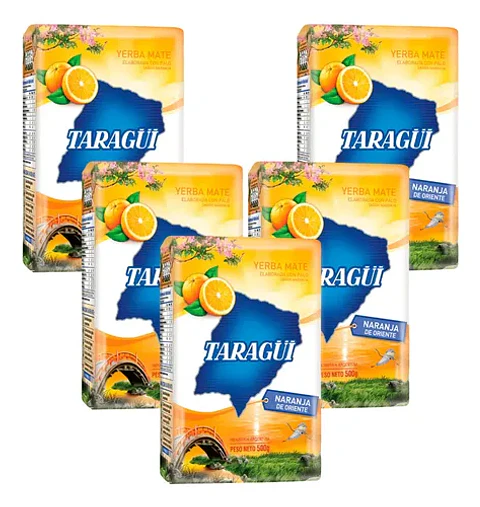 Yerba Mate Taragüí Naranja Pack 5x4 500g