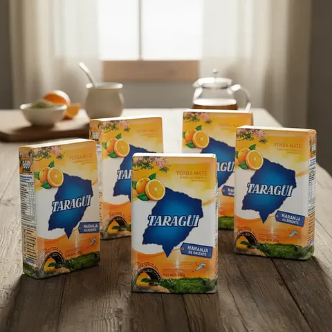 Yerba Mate Taragüí Naranja Pack 5x4 500g