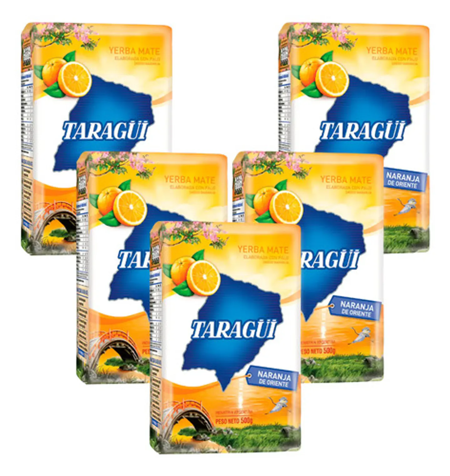 Yerba Mate Taragüí Naranja Pack 5x4 500g 4