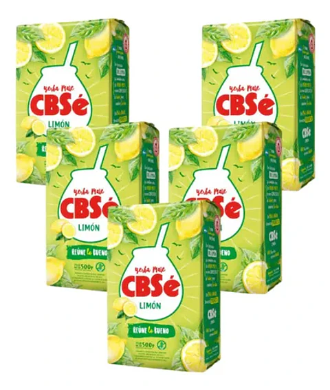 Yerba Mate Cbsé Limón Pack 5x4 500g