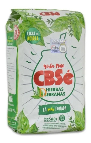Yerba Mate Cbse Hierbas Serranas 500g 1