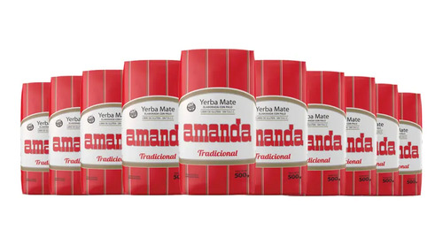 Yerba Mate Amanda Especial Pack 10x500gr 1