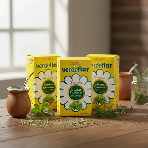 Yerba Mate Verdeflor Hierbas Serranas Pack 3x2 500g