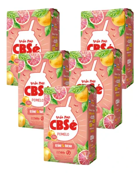 Yerba Mate Cbsé Pomelo Pack 5x4 500g