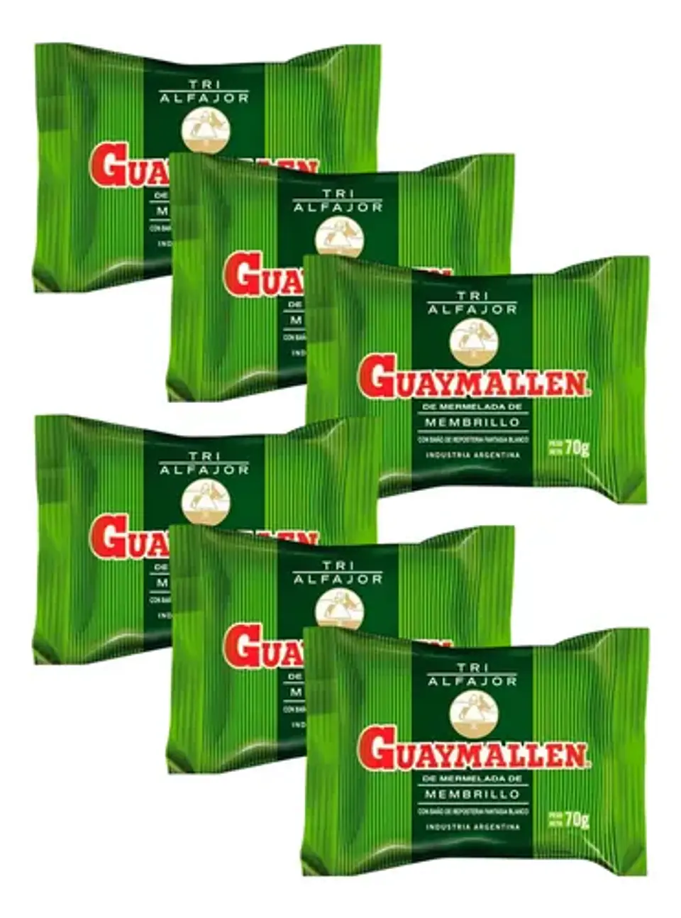 Alfajor Guaymallen Triple Membrillo Pack 6 Unidades 1