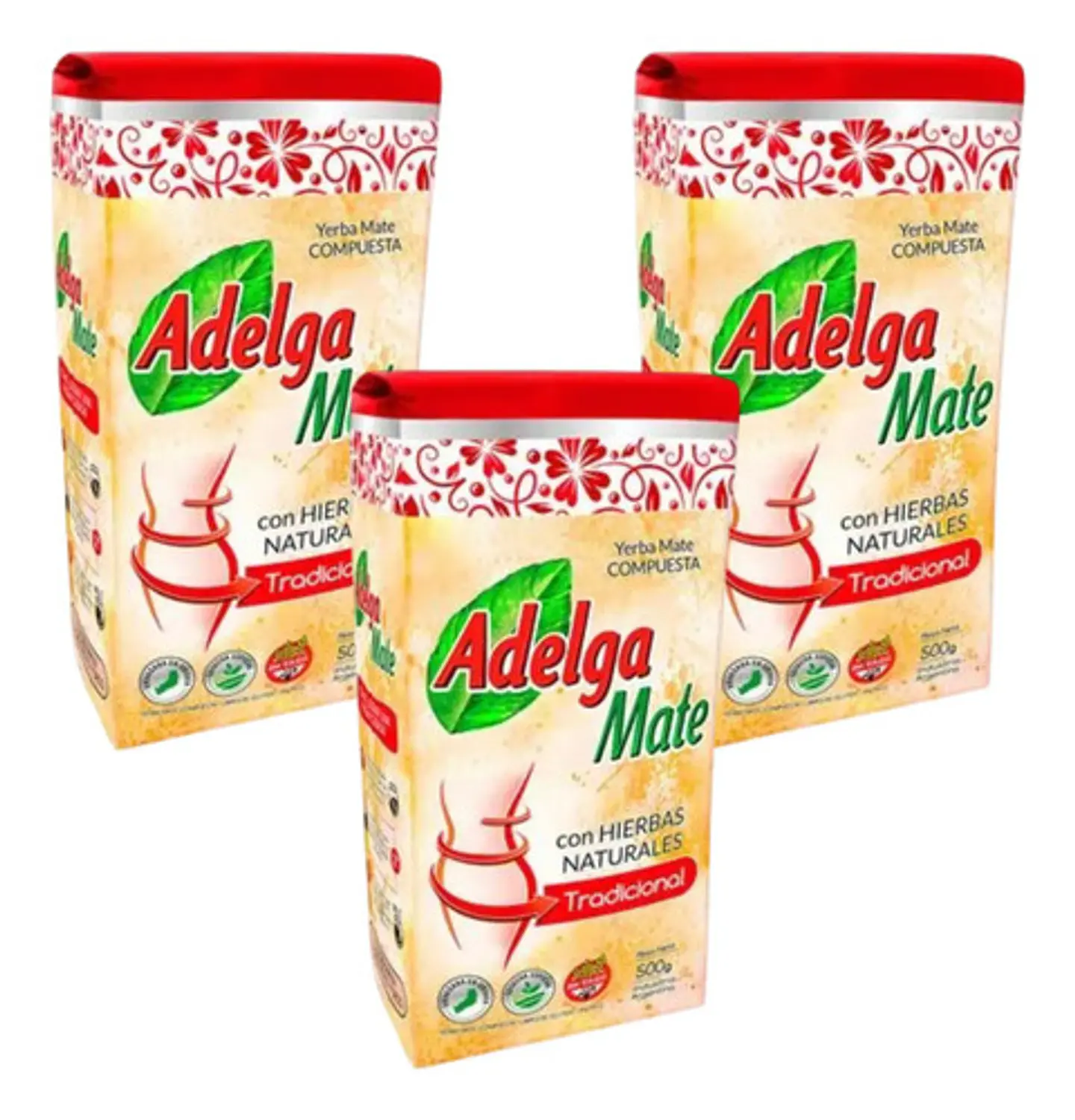 Yerba Mate Adelgamate Tradicional Pack 3x2 500g 2
