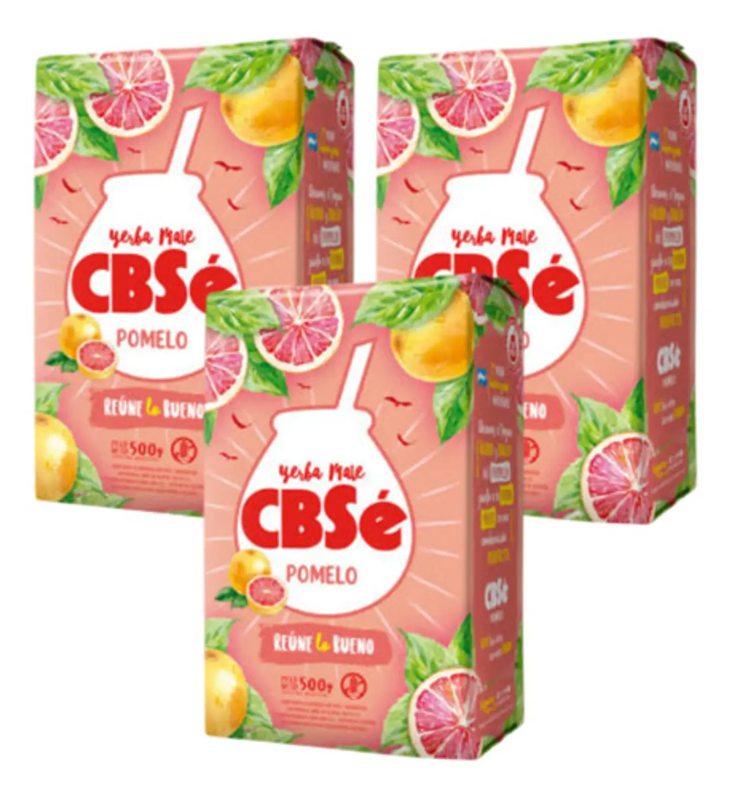 Yerba Mate Cbsé Pomelo Pack 3x2 500g 1