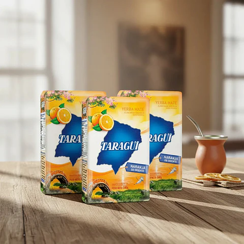 Yerba Mate Taragüí Naranja Pack 3x2 500g