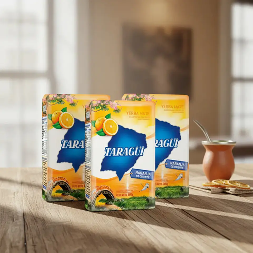 Yerba Mate Taragüí Naranja Pack 3x2 500g 2