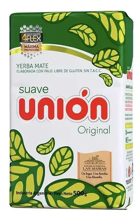 Yerba Mate Unión Suave Original 500g