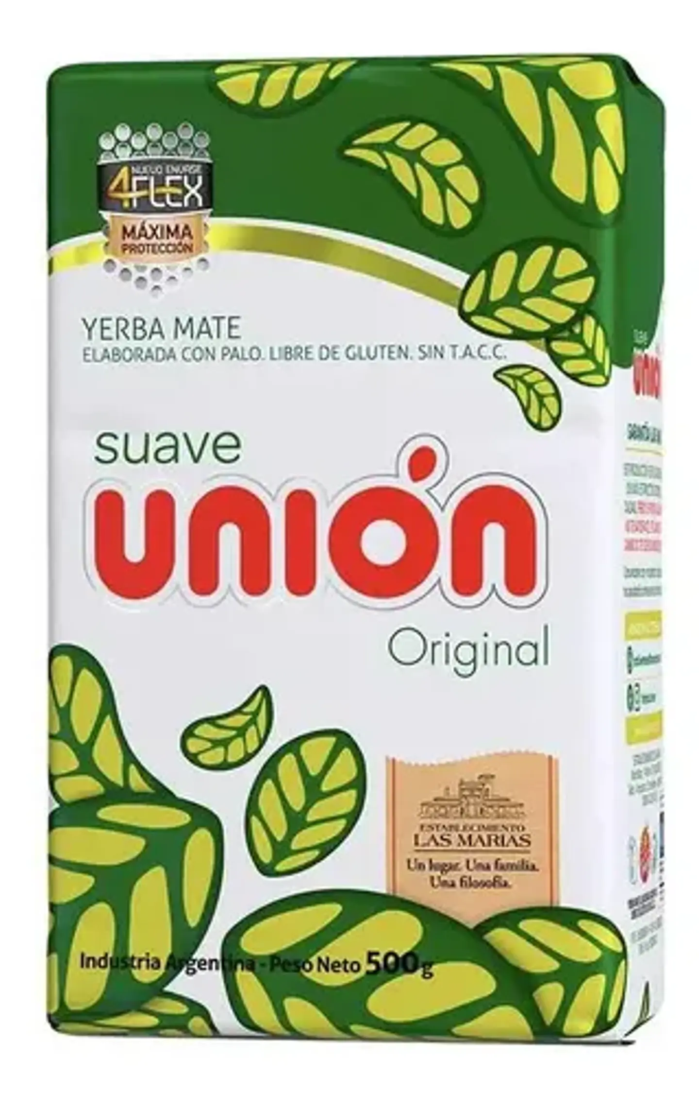 Yerba Mate Unión Suave Original 500g 2