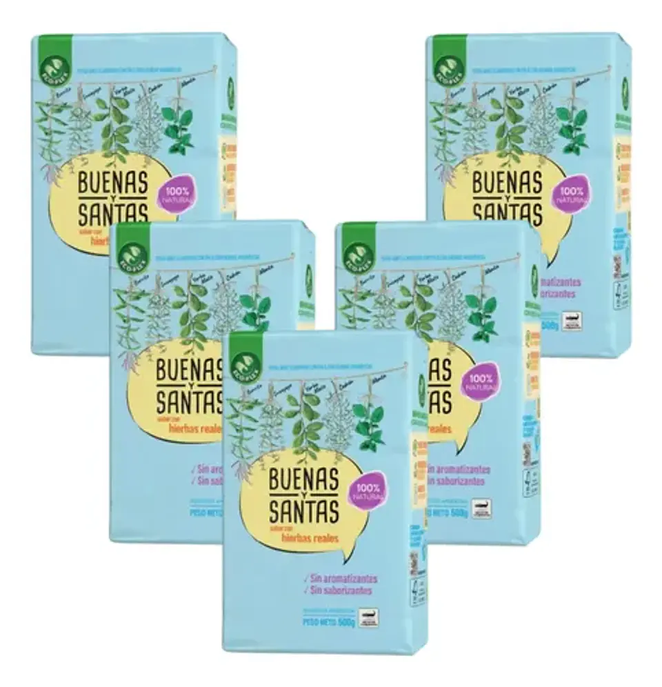 Yerba Mate Buenas Y Santas Pack 5x4 500g 3