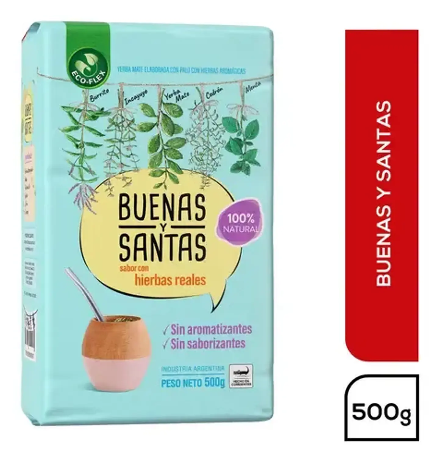 Yerba Mate Buenas y Santas Mediana 1/2 Kg 1
