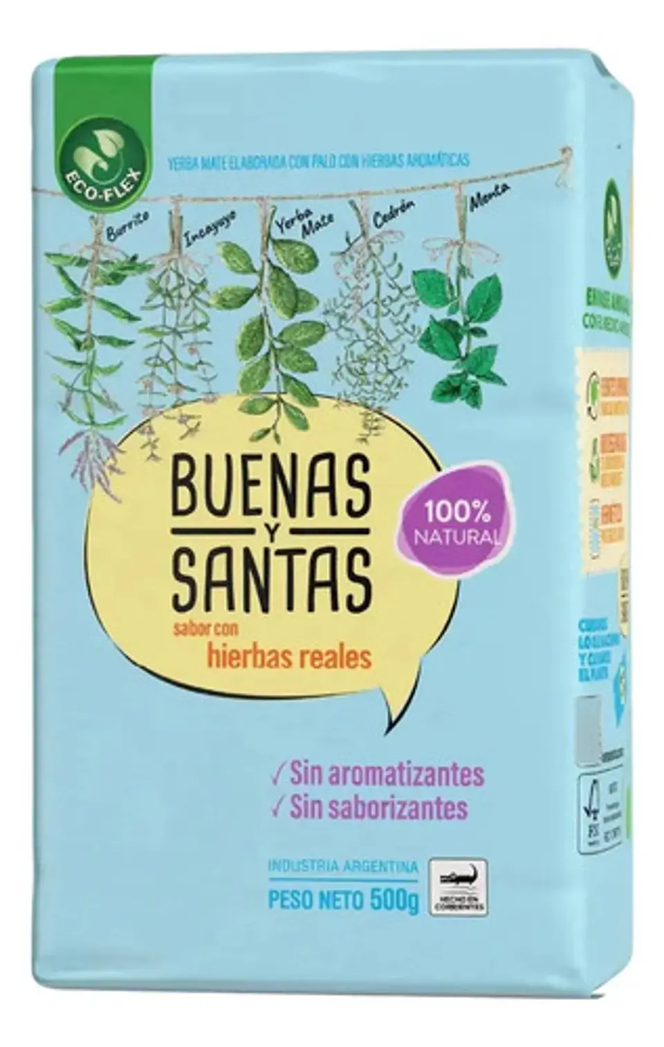 Yerba Mate Buenas y Santas Mediana 1/2 Kg 5