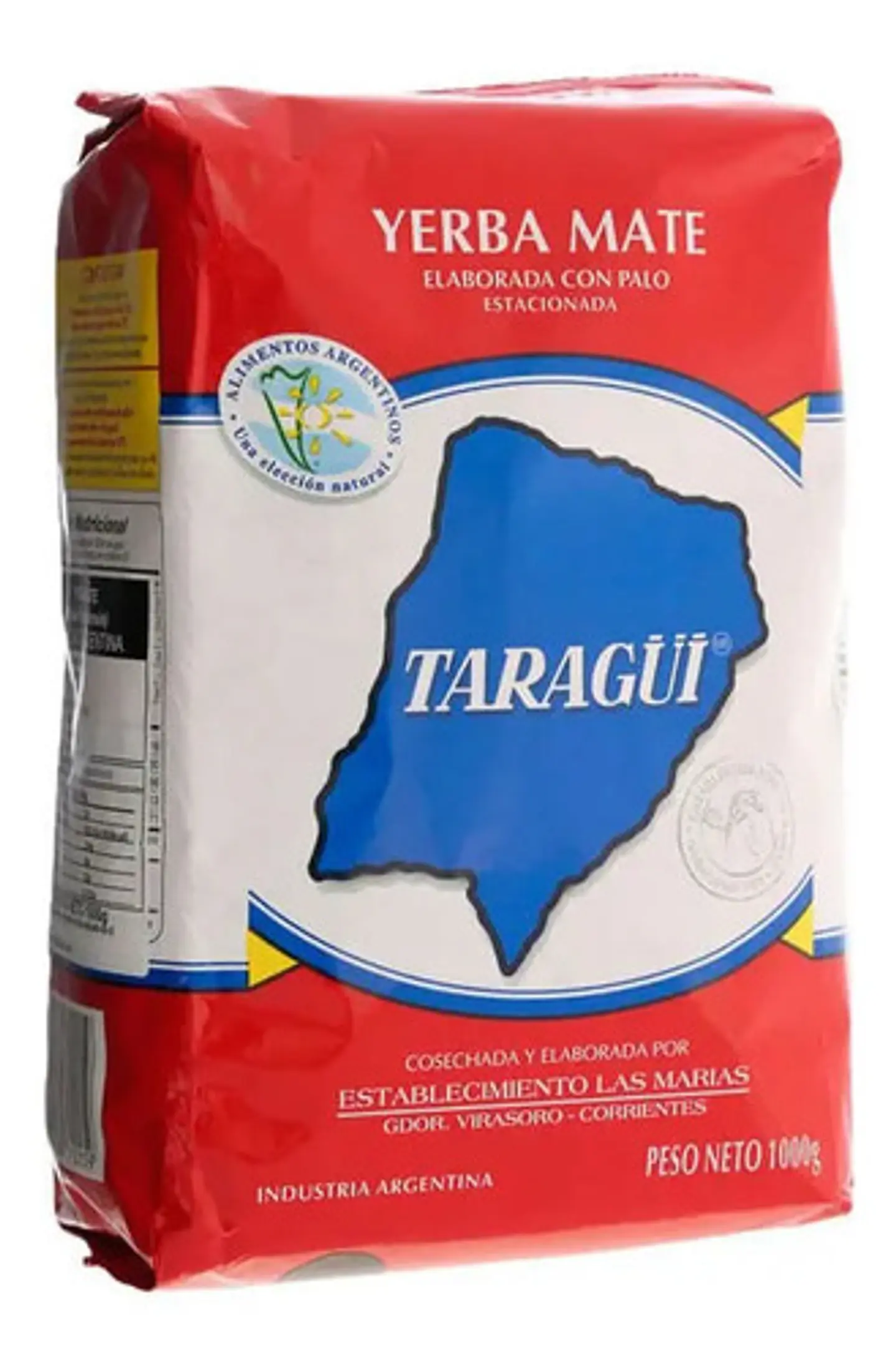 Yerba Mate Taragüi Con Palo 1 Kilo Bolsa 2