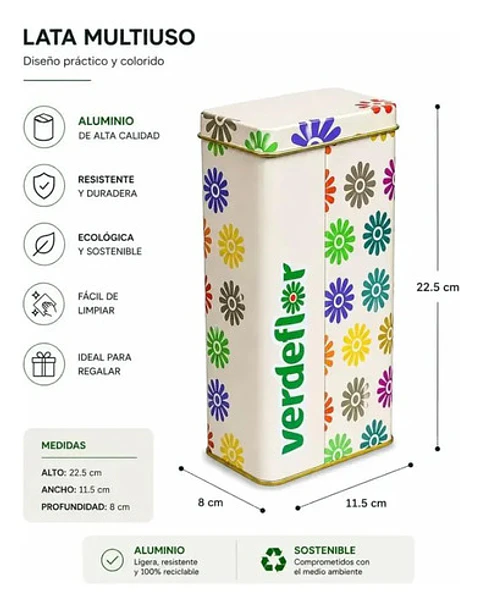 Set Mate Verdeflor Flores + Yerba Mate Naranja Ó Boldo 500gr
