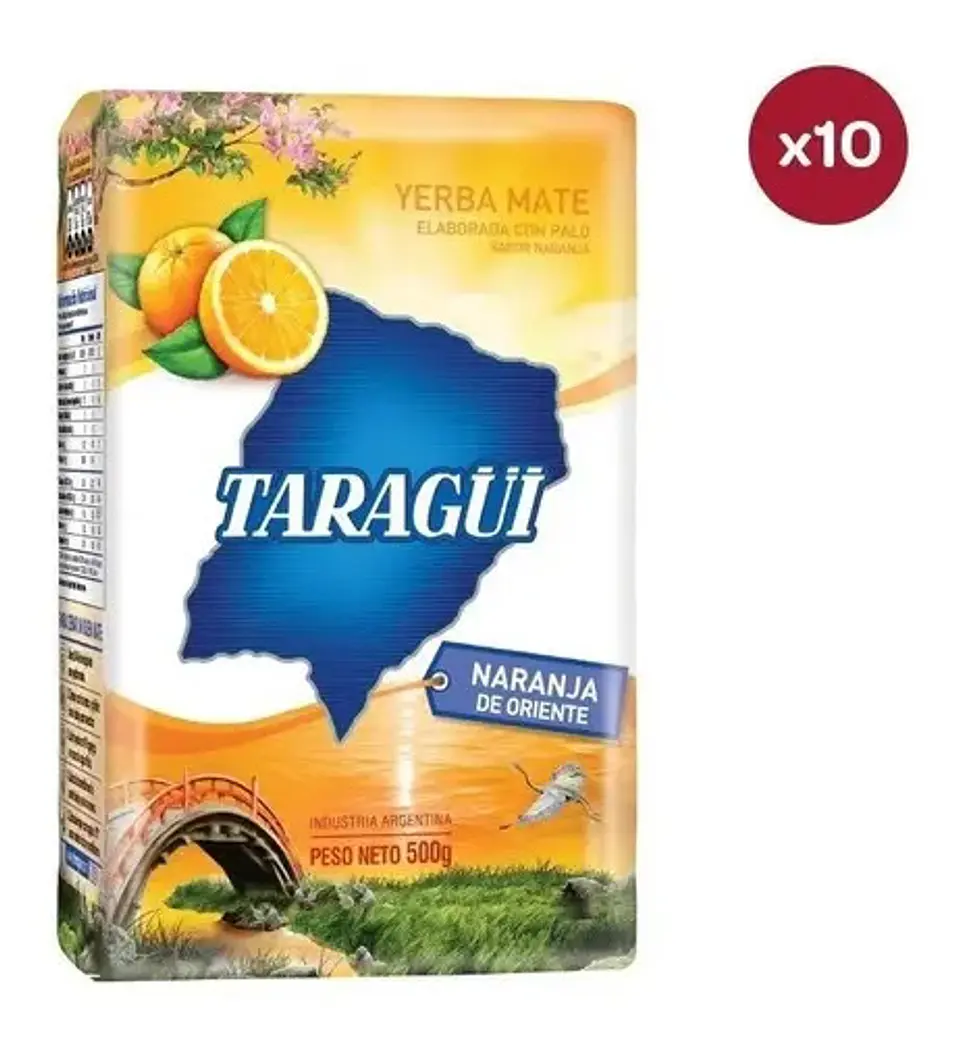 Yerba Mate Taragui Naranja Pack 10x500gr 1