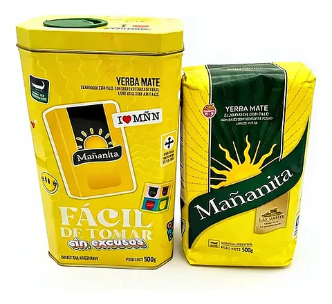 Lata Mañanita + Yerba Mate Mañanita 500 Gr