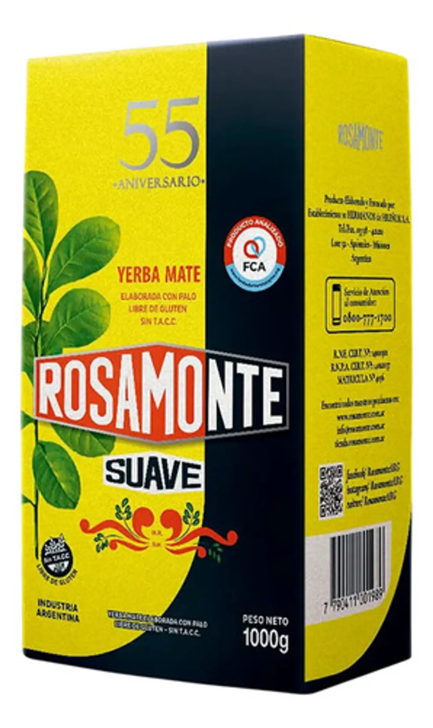 Yerba Mate Rosamonte Suave 500g 2