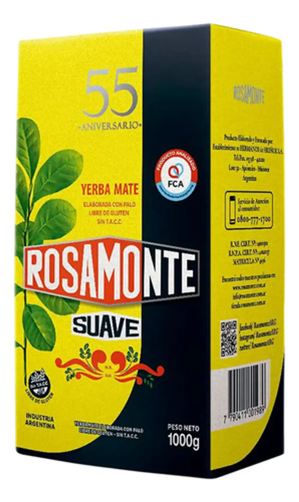 Yerba Mate Rosamonte Suave 500g 3