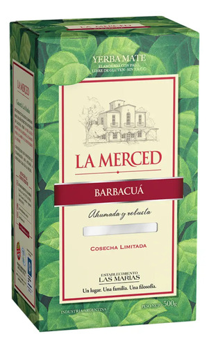 Yerba Mate Barbacua La Merced 500g C/ Palo Original Sin Tacc 1
