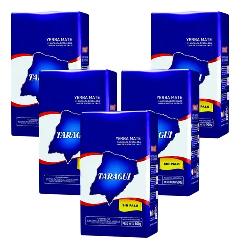 Yerba Mate Taragui Despalada Pack 5x4 500g 4
