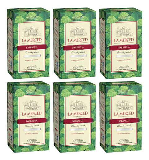 Yerba Mate La Merced Barbacuá Pack 6x500g