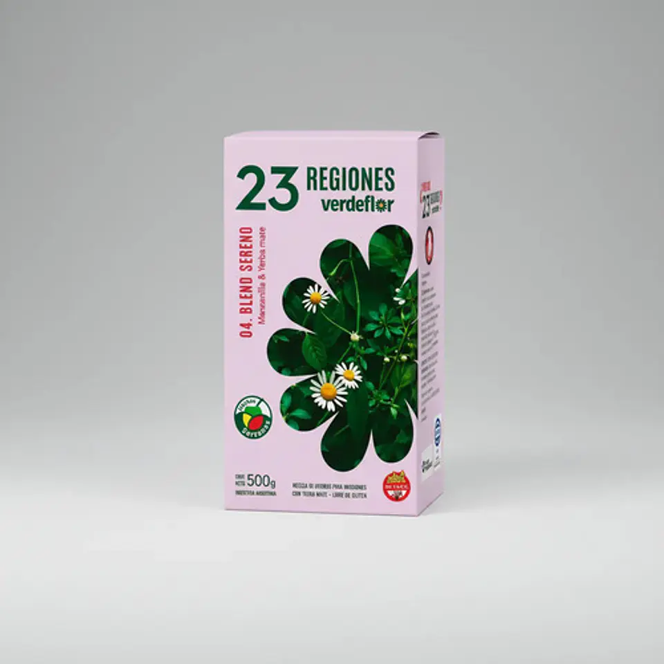 Pack X3 Yerba Mate  23 Regiones Verdeflor Manzanilla 500g 4