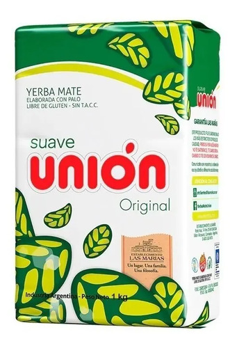 Yerba Mate Union Con Palo 1 Kg 1