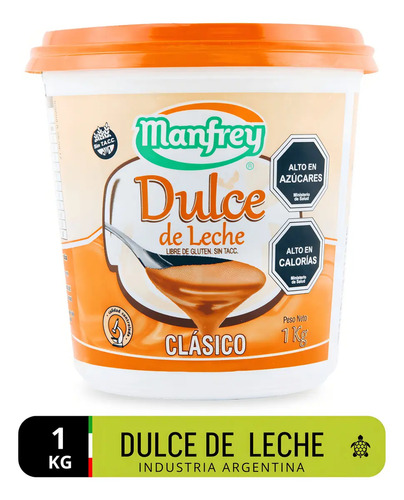 Dulce De Leche Argentino Manfrey 1kg 1