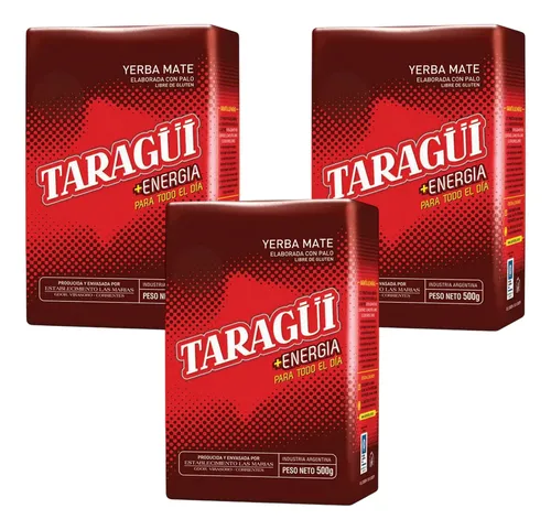 Yerba Mate Taragui +energía Pack 3x2 500g 2