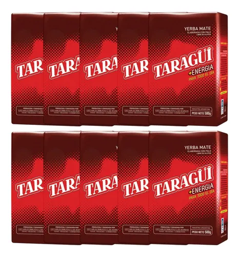 Yerba Mate Taraguí +energía Pack 10x500g 2