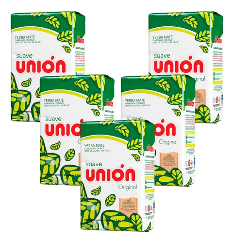Yerba Mate Unión Suave Pack 5x4 1k 4