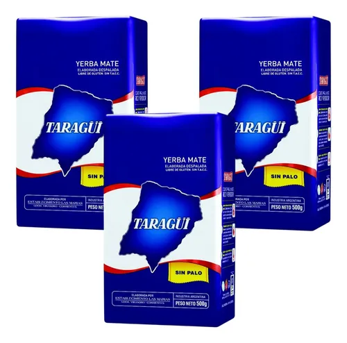 Yerba Mate Taraguí Despalada Pack 3x2 500g 1