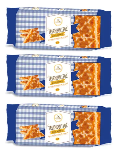 Galletas Triangulitos Dulces Día Tipo Pack 3 150g 3