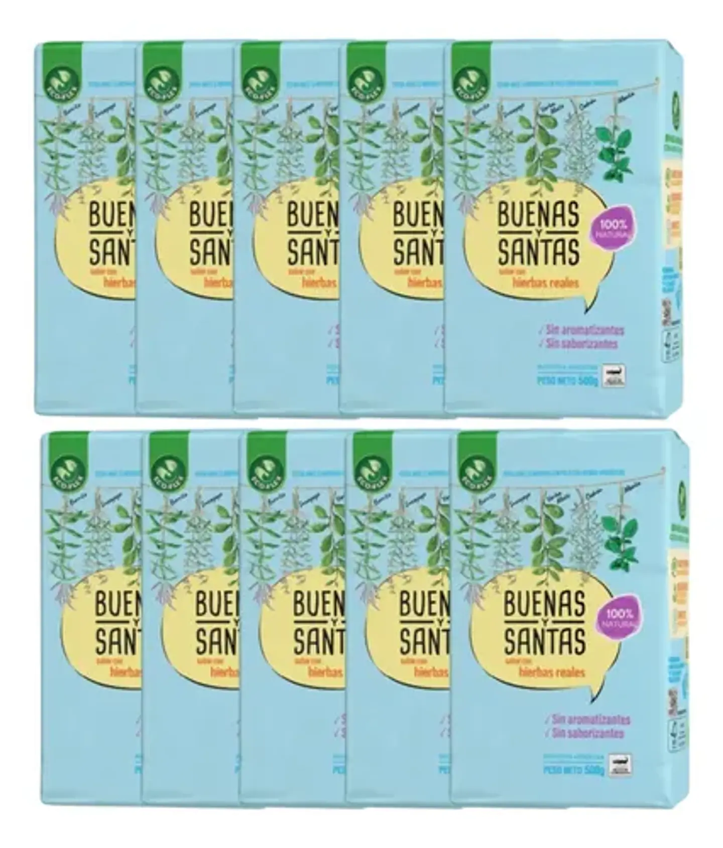 Yerba Mate Buenas Y Santas Pack 10x500g 1