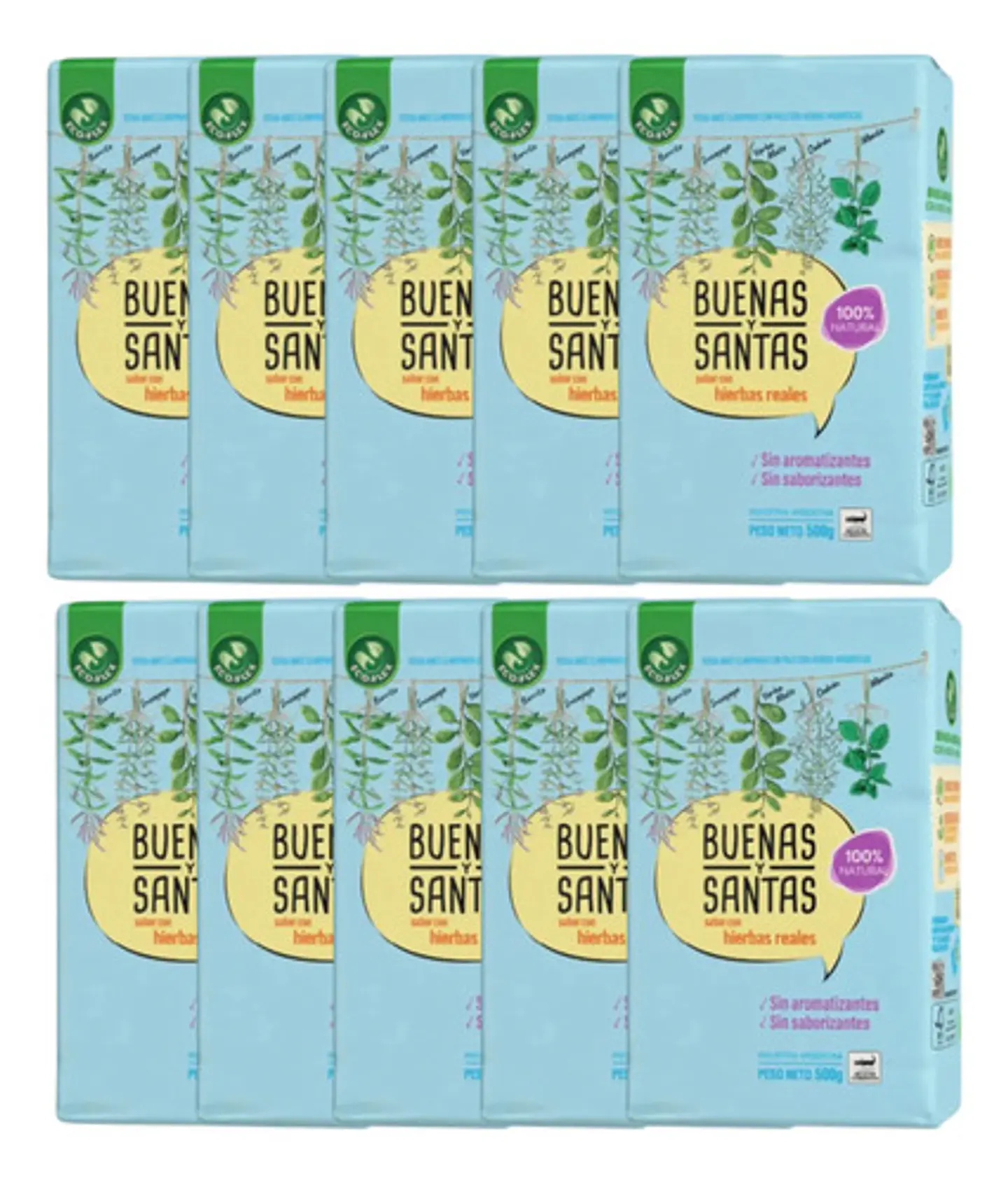 Yerba Mate Buenas Y Santas Pack 10x500g 3